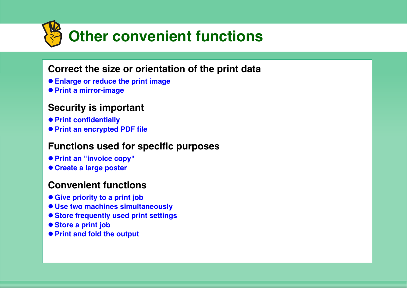 Other convenient functions | Sharp MX-3100N User Manual | Page 17 / 799