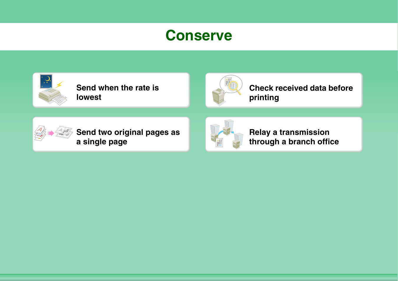 Conserve | Sharp MX-3100N User Manual | Page 19 / 799