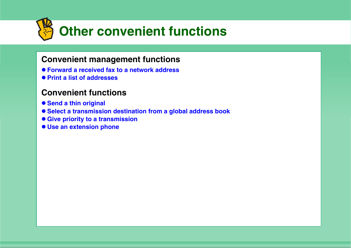 Other convenient functions | Sharp MX-3100N User Manual | Page 25 / 799