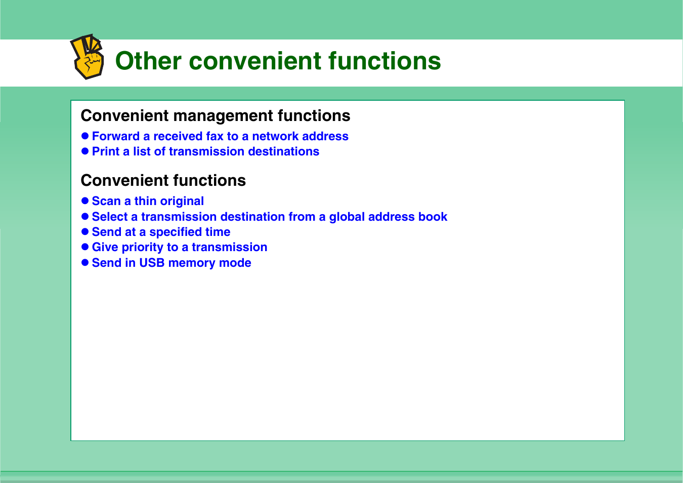 Other convenient functions | Sharp MX-3100N User Manual | Page 32 / 799