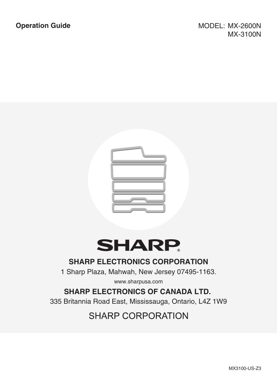 Sharp MX-3100N User Manual | Page 799 / 799