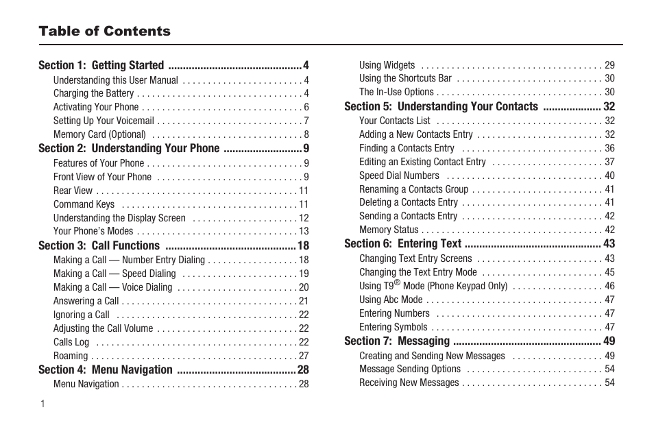 Sharp SCH-R850 User Manual | Page 4 / 162