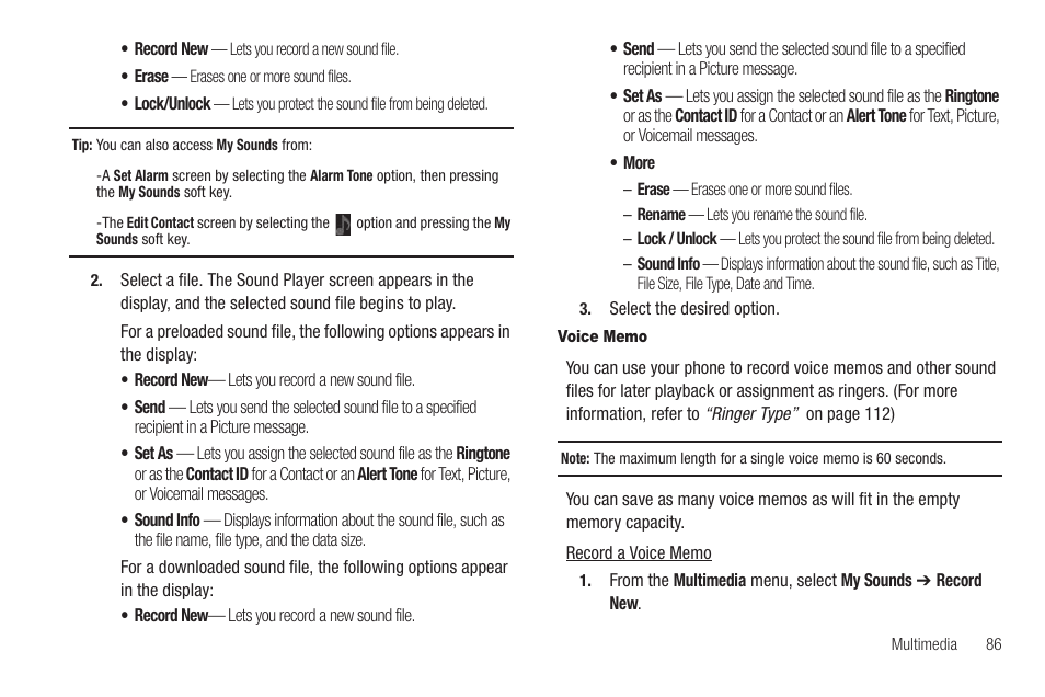 Voice memo | Sharp SCH-R850 User Manual | Page 89 / 162