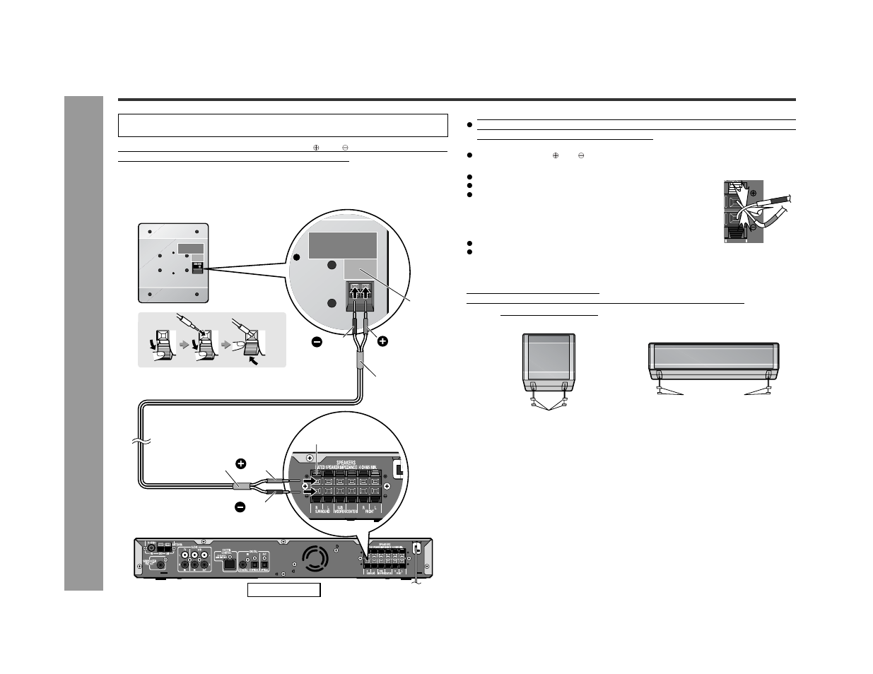 Speaker connection | Sharp SD-AS10 User Manual | Page 18 / 64