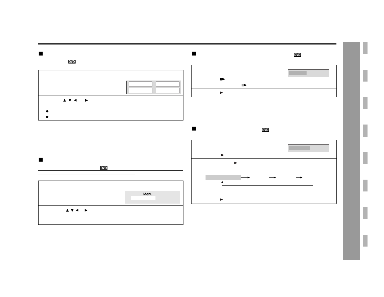 Dv d oper ation, Still picture/frame advance, Slow-motion play | Sharp SD-AS10 User Manual | Page 29 / 64