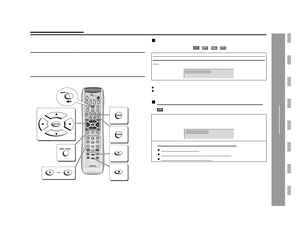 Playing a cd, Cd , cd-r and cd-r w operation | Sharp SD-AS10 User Manual | Page 33 / 64