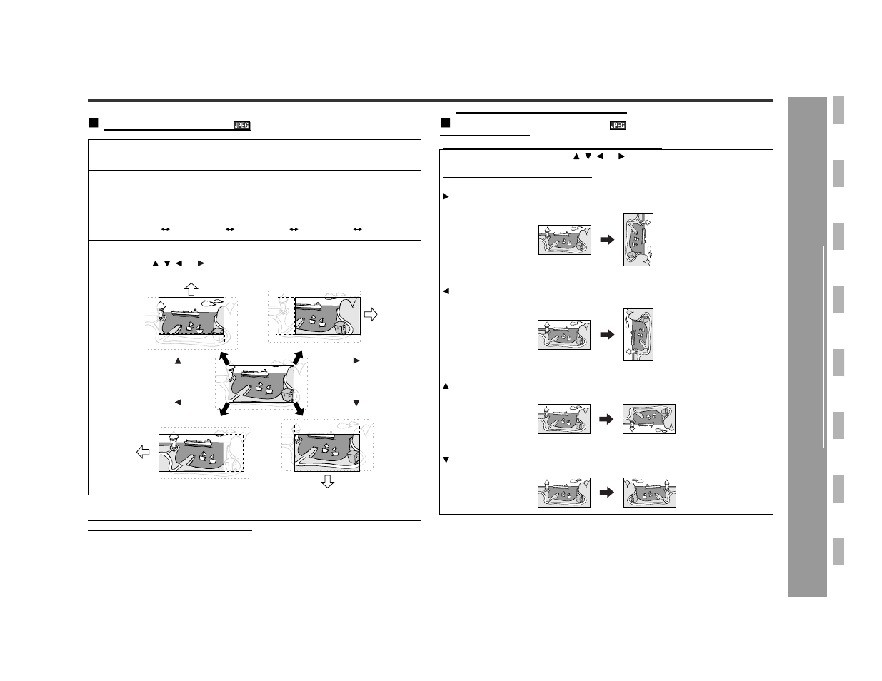 Cd , cd-r and cd-r w operation, Zoom function, Rotating a picture | Sharp SD-AS10 User Manual | Page 37 / 64