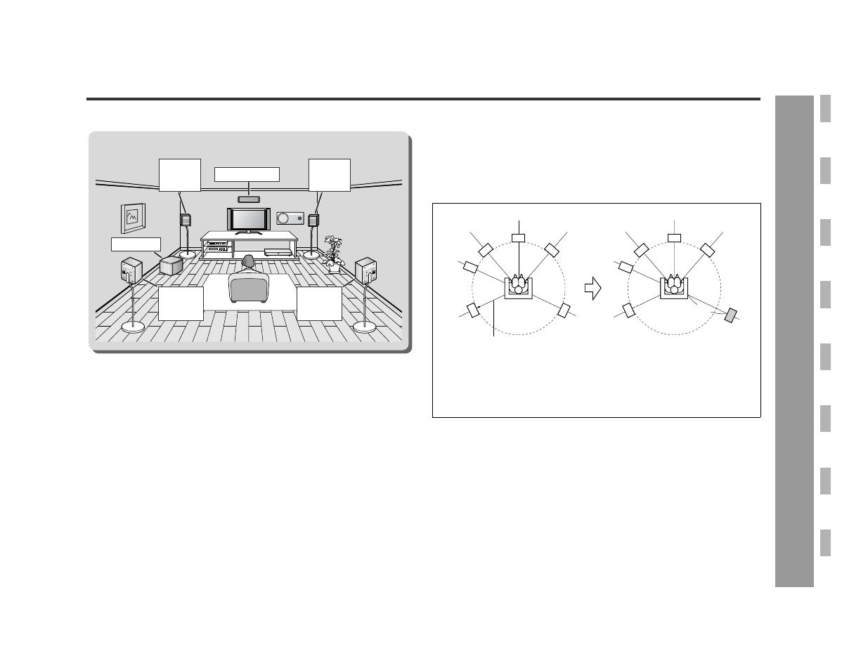 Changing the default settings of the amplifier, Ad v a nced features | Sharp SD-AS10 User Manual | Page 43 / 64