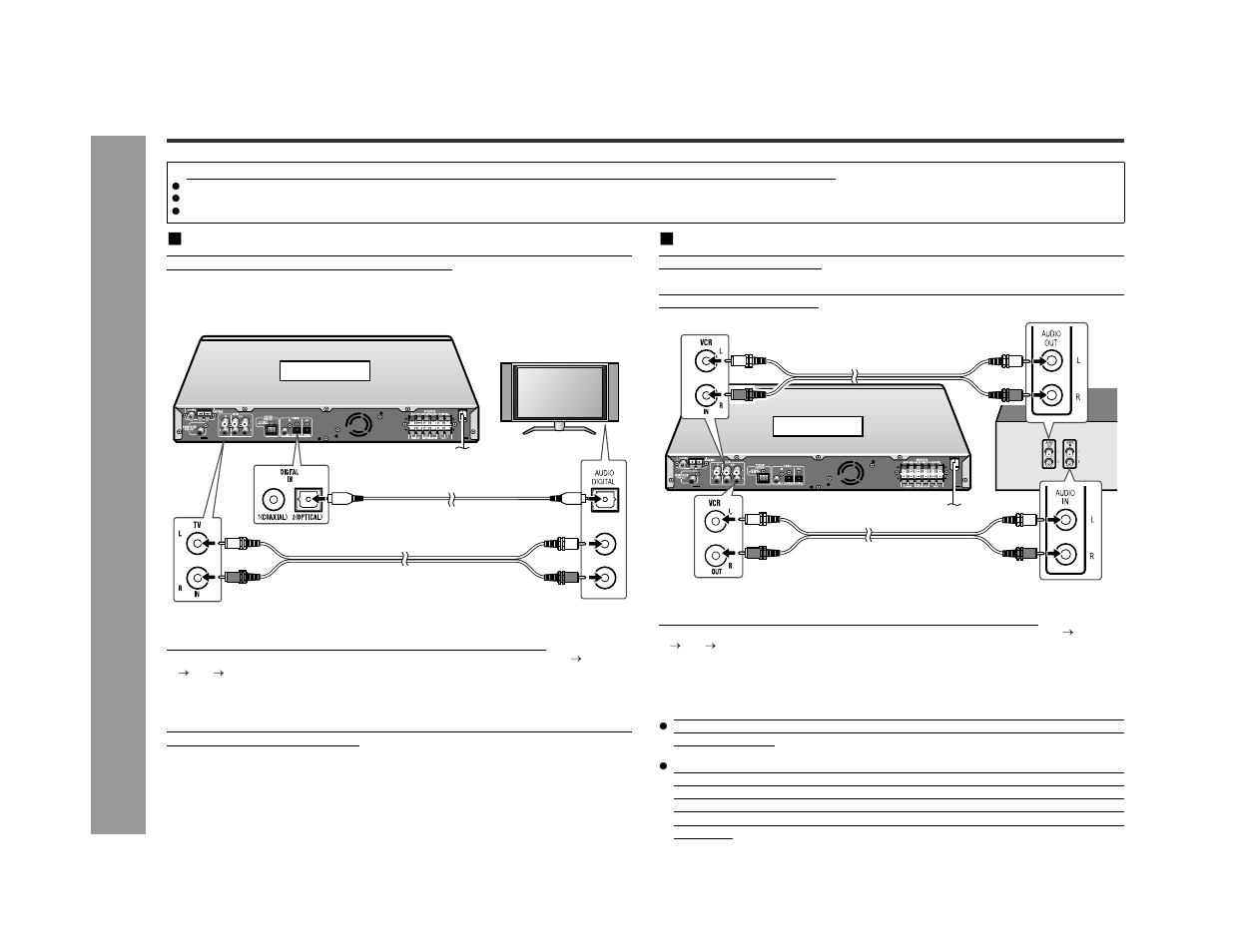 Connecting other equipment, Ad v a nced features, Audio connection to tv | Audio connection to vcr | Sharp SD-AS10 User Manual | Page 56 / 64