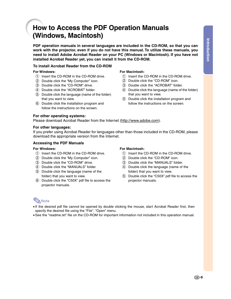 Sharp XG-C50X User Manual | Page 11 / 104