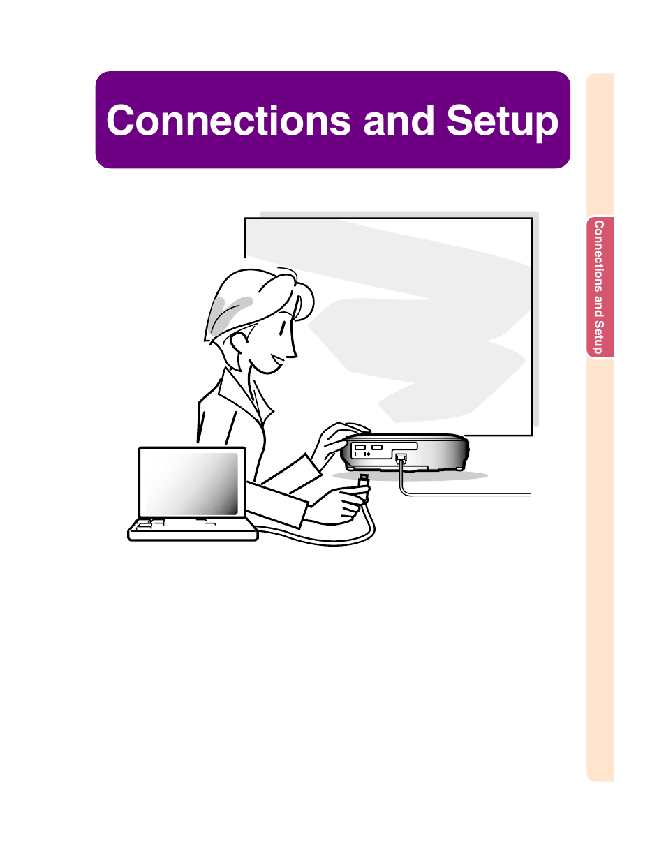 Connections and setup | Sharp XG-C50X User Manual | Page 17 / 104