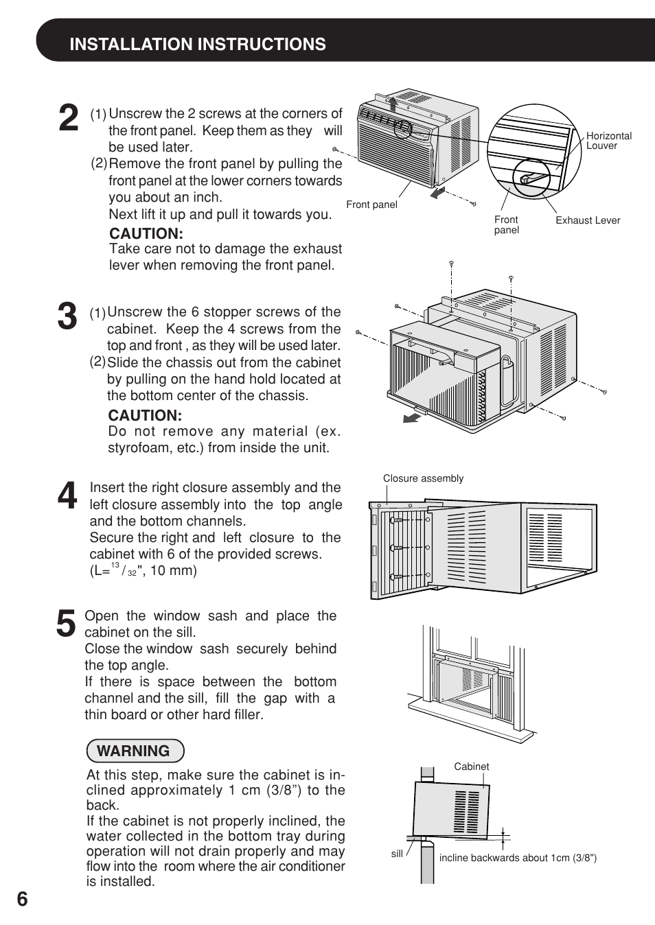 Sharp AF-R140DX User Manual | Page 6 / 20