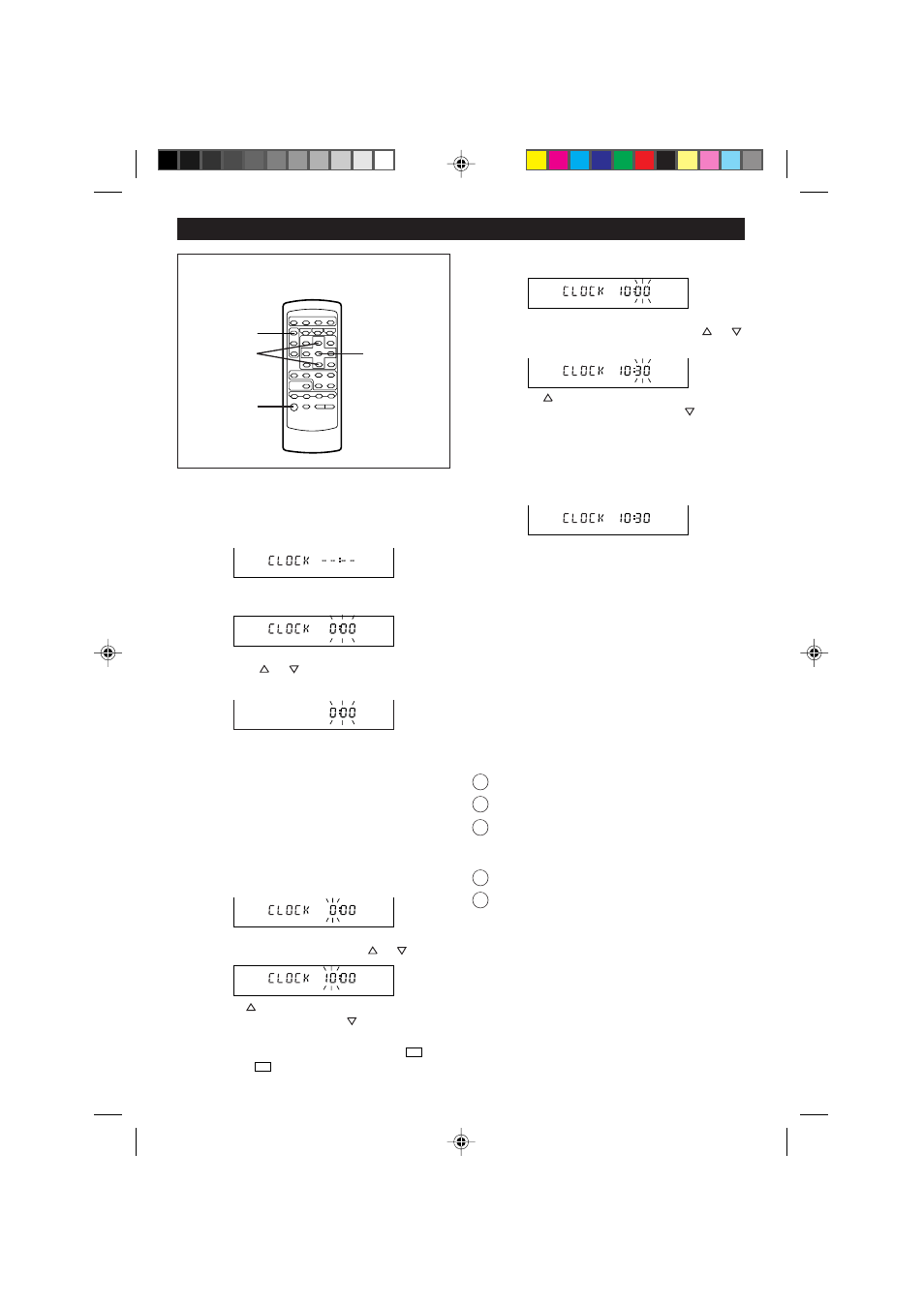 Setting the clock | Sharp MD-M1H User Manual | Page 10 / 52