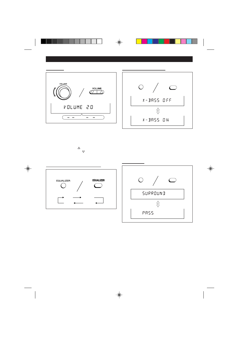 Sound control, Volume, Pre-programmed equalizer | Extra bass (x-bass), Surround | Sharp MD-M1H User Manual | Page 11 / 52