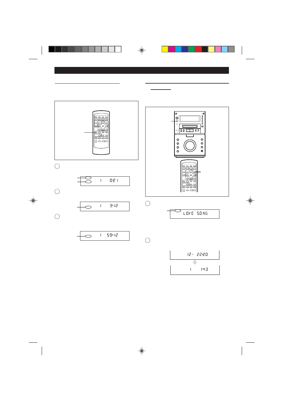 Continued), Switching the time display, Changing the display during md playback | Sharp MD-M1H User Manual | Page 16 / 52