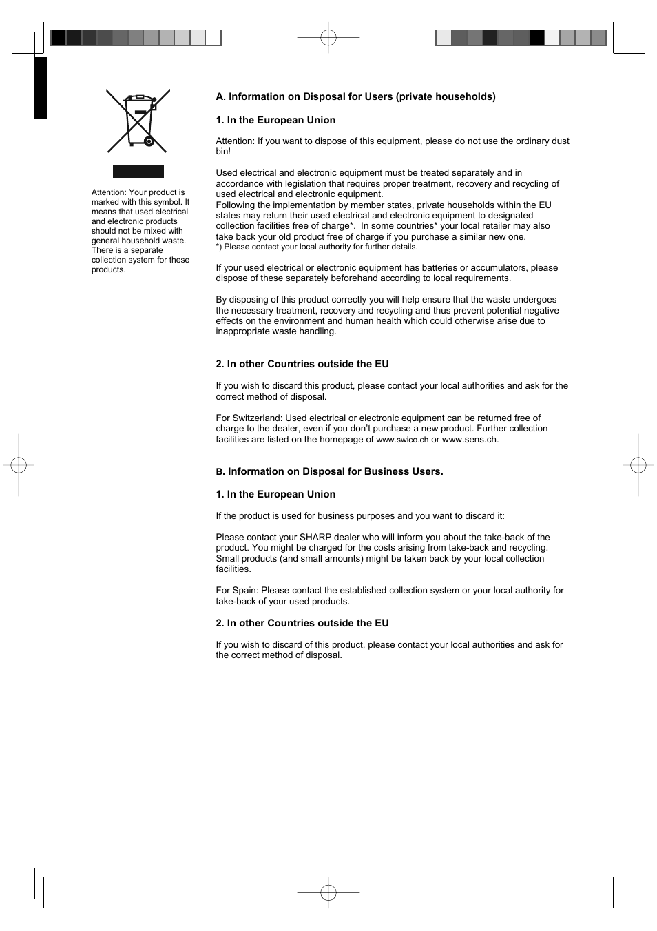 Sharp FU-Y30EU User Manual | Page 15 / 113
