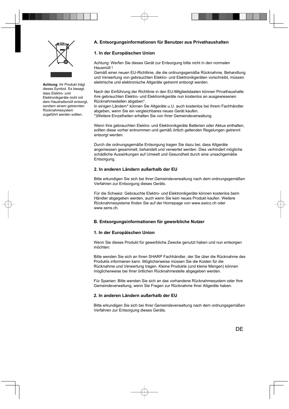 Sharp FU-Y30EU User Manual | Page 29 / 113