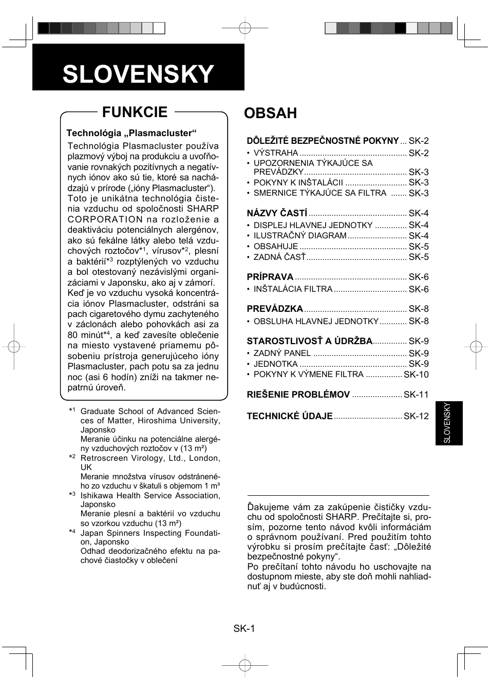 Sharp FU-Y30EU User Manual | Page 73 / 113
