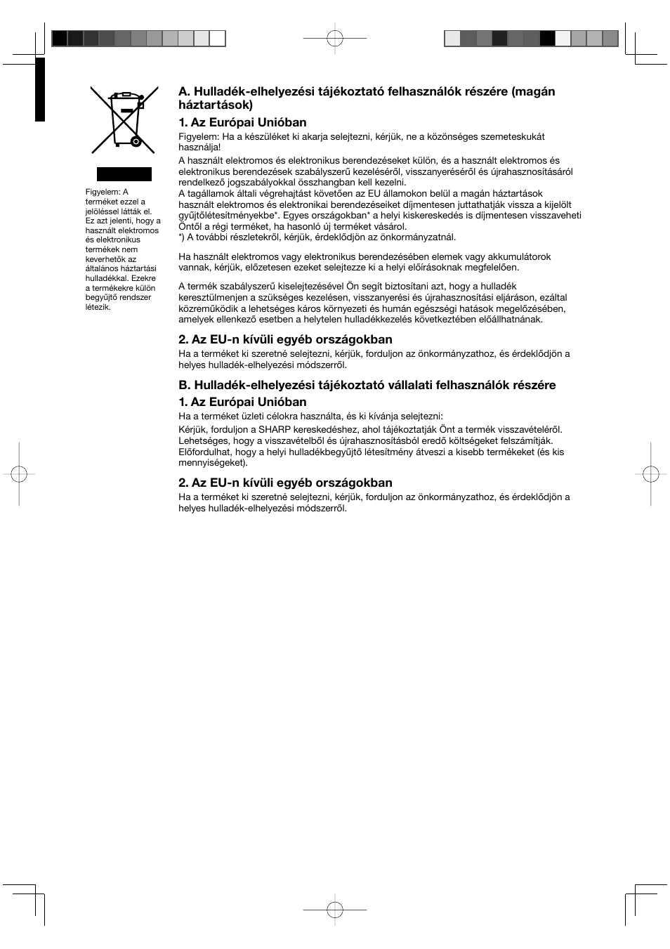 Sharp FU-Y30EU User Manual | Page 99 / 113