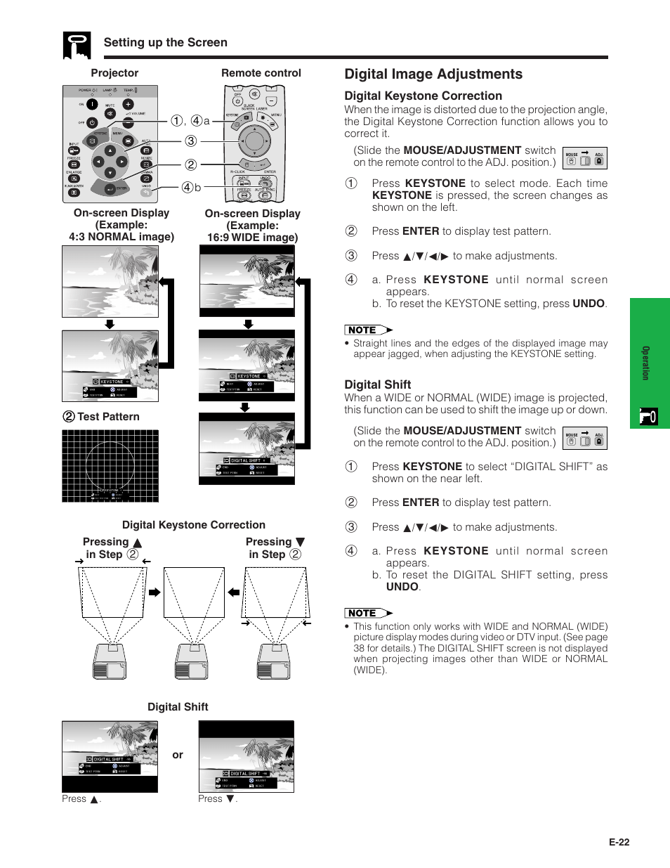 Digital image adjustments | Sharp XG-C40XU User Manual | Page 23 / 63