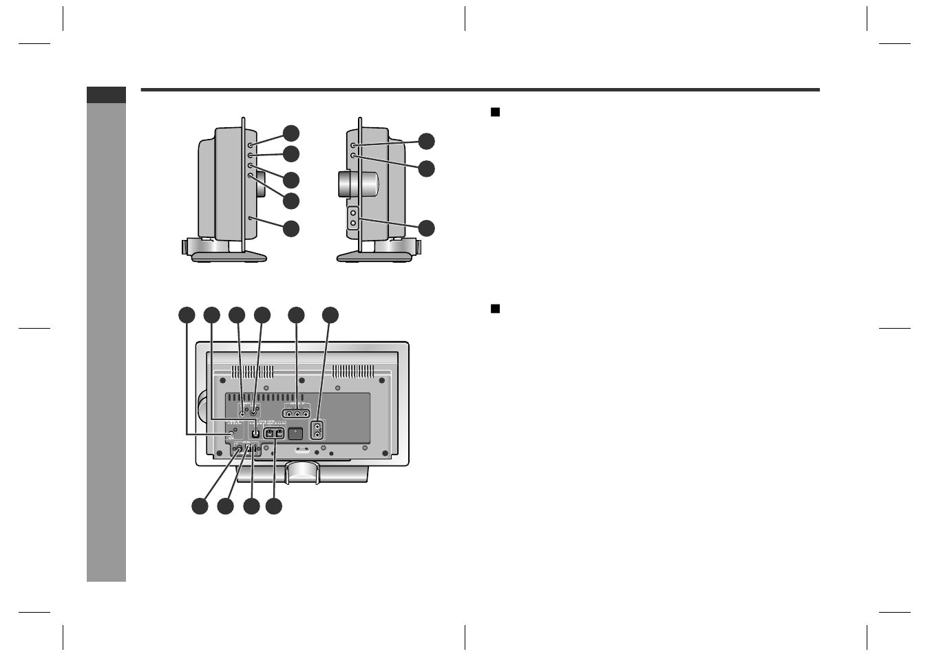 Ge n e ral in fo rmatio n, Controls and indicators (continued) | Sharp SD-HX600 User Manual | Page 10 / 78