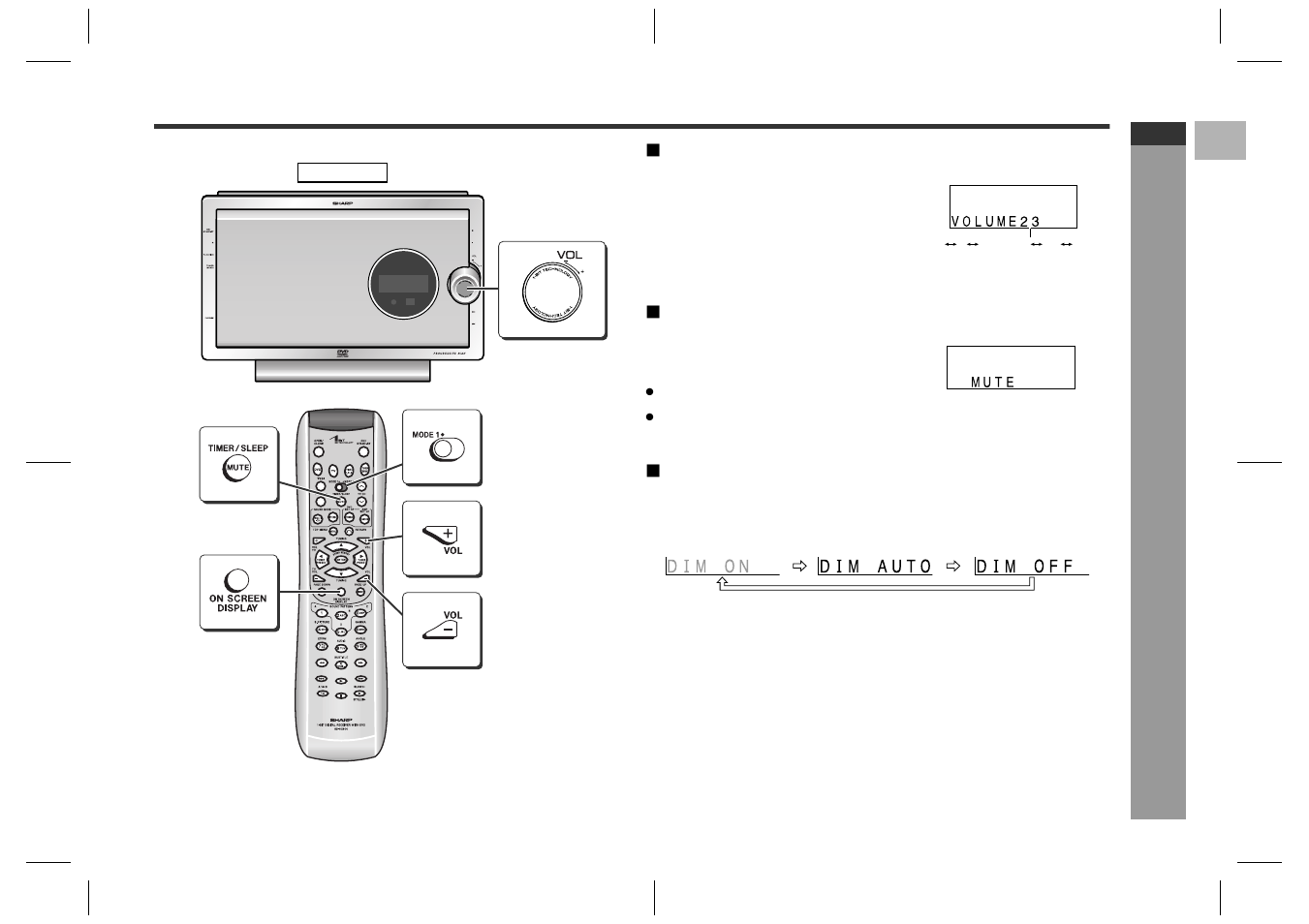 General control | Sharp SD-HX600 User Manual | Page 25 / 78