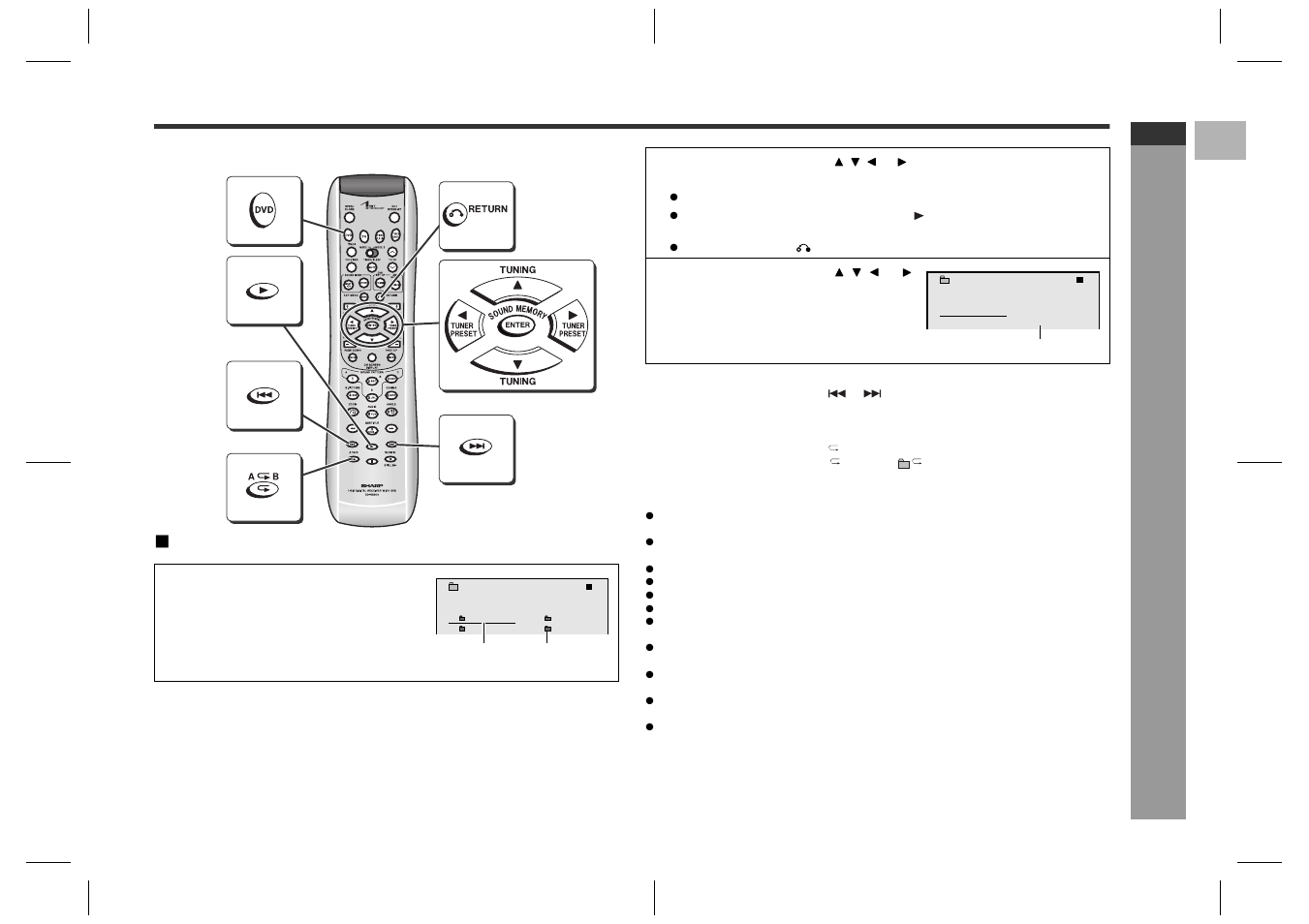 Playing an mp3 disc, Sa cd and cd ope ration, Selecting a folder on an mp3 disc | Sharp SD-HX600 User Manual | Page 41 / 78