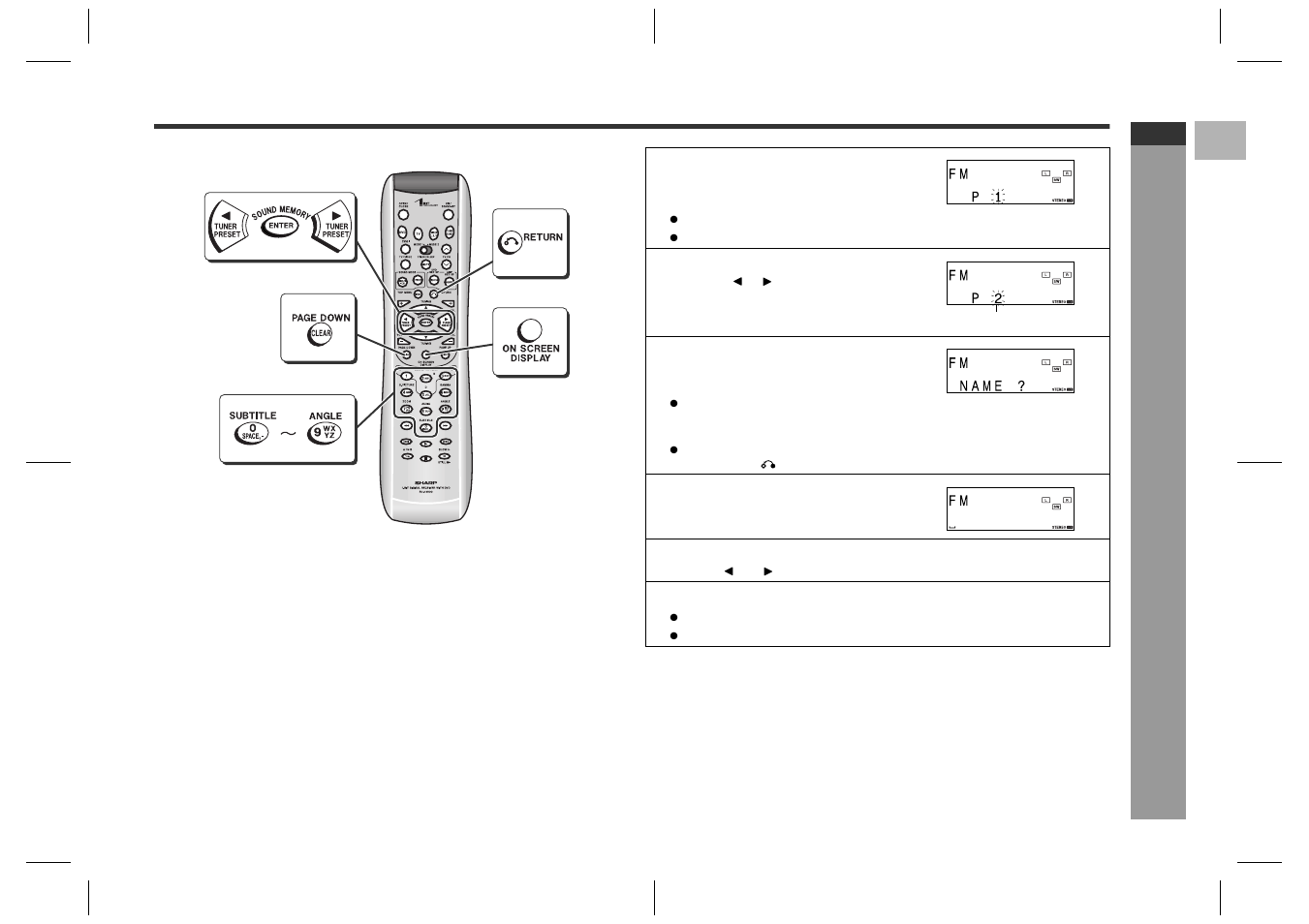 Ra dio opera tion | Sharp SD-HX600 User Manual | Page 43 / 78