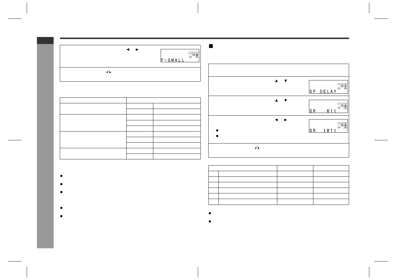 Ad v a nced f e atures, Speaker delay setting | Sharp SD-HX600 User Manual | Page 54 / 78