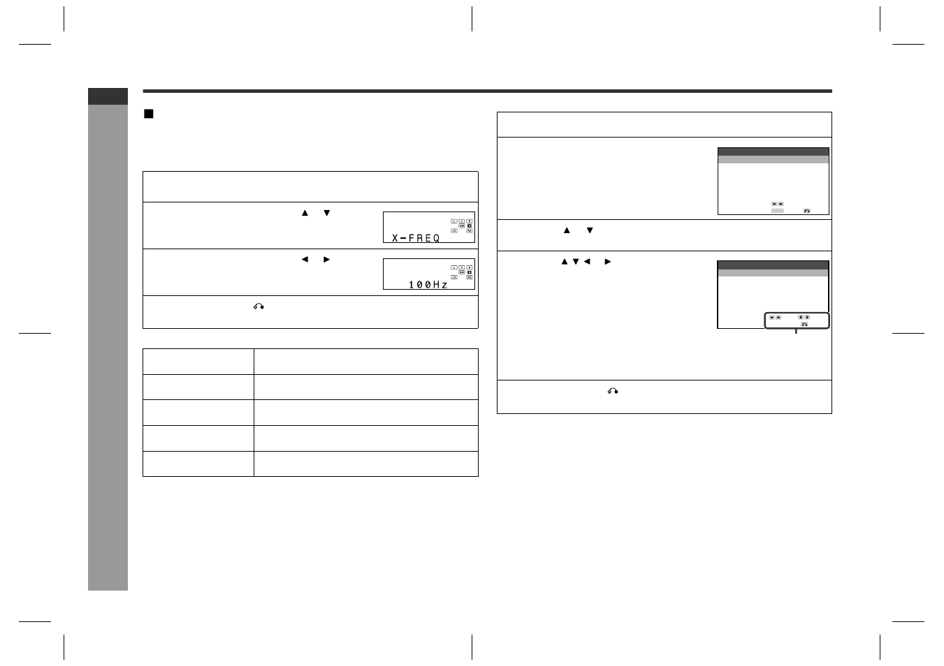 Ad v a nced f e atures, Changing crossover frequency | Sharp SD-HX600 User Manual | Page 56 / 78