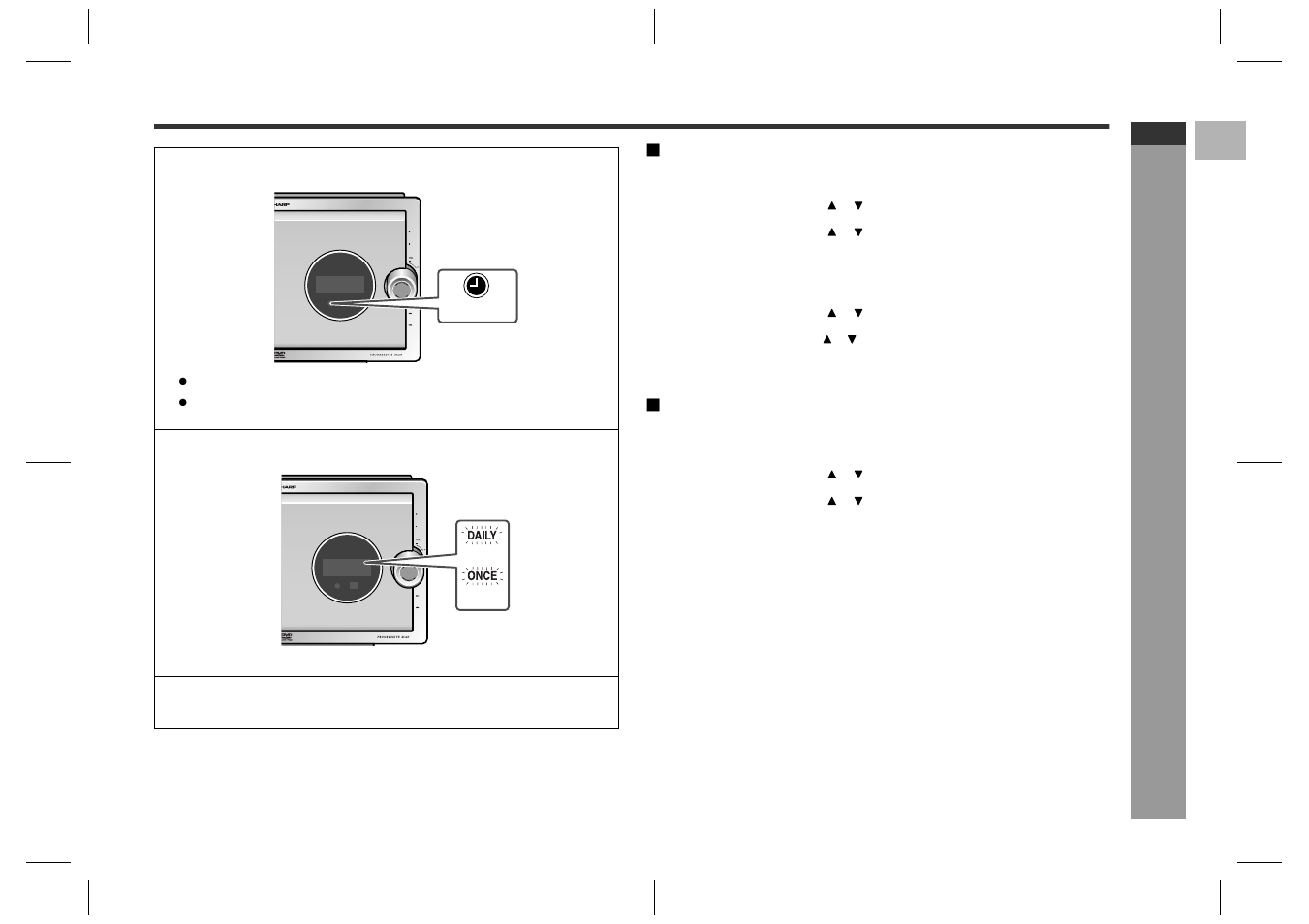 Operations after setting the timer, Ad v a nced f e atures | Sharp SD-HX600 User Manual | Page 59 / 78