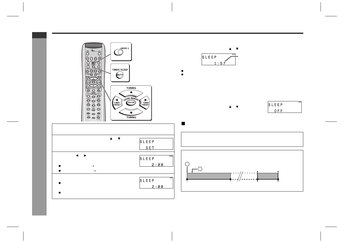 Sleep timer, Ad v a nced f e atures | Sharp SD-HX600 User Manual | Page 60 / 78