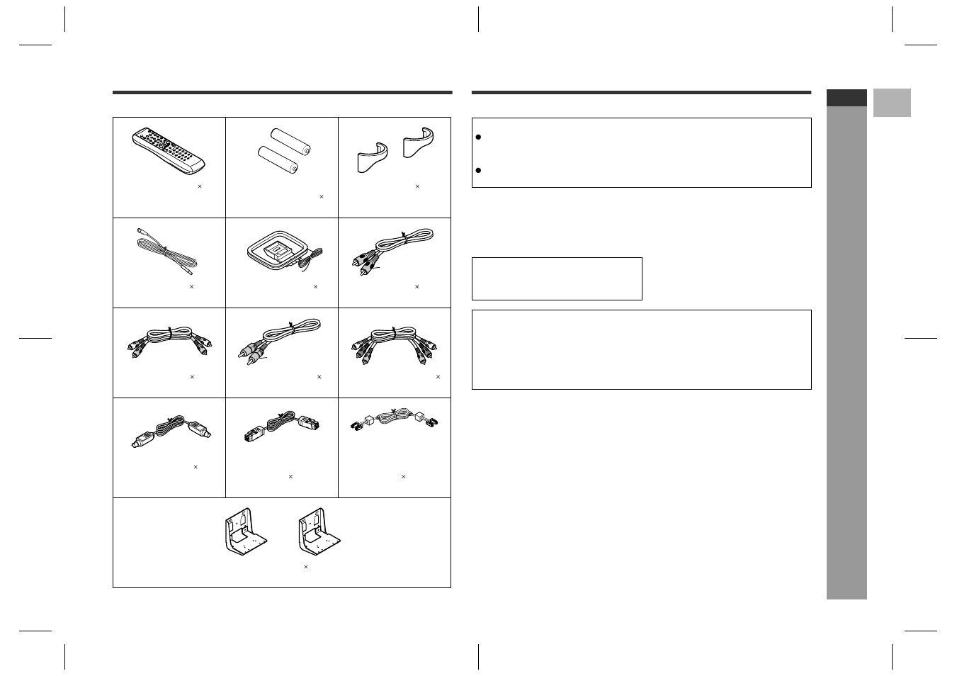 Accessories, Ge n e ral in fo rmatio n | Sharp SD-HX600 User Manual | Page 7 / 78