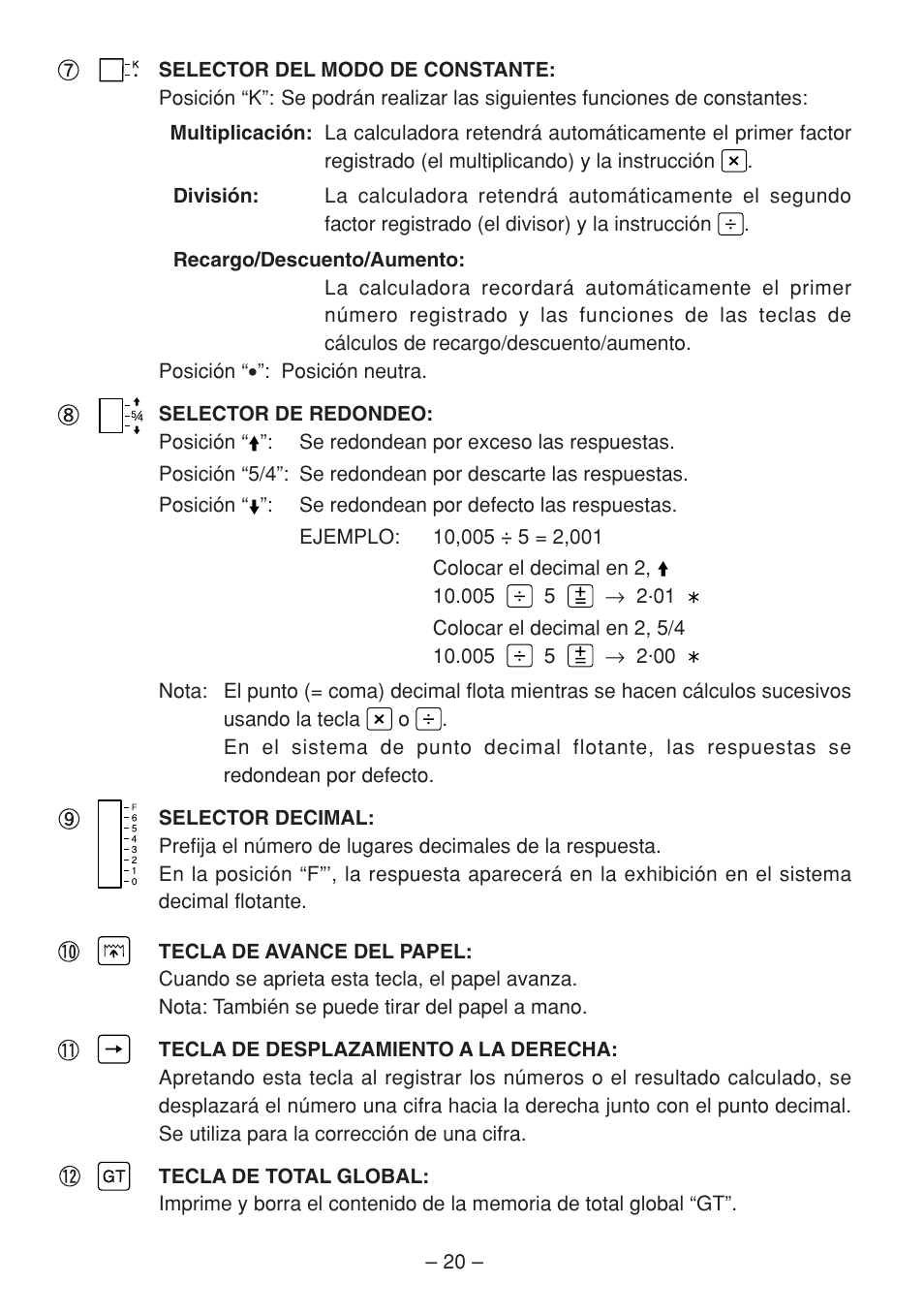 Sharp QS-2770H User Manual | Page 22 / 56