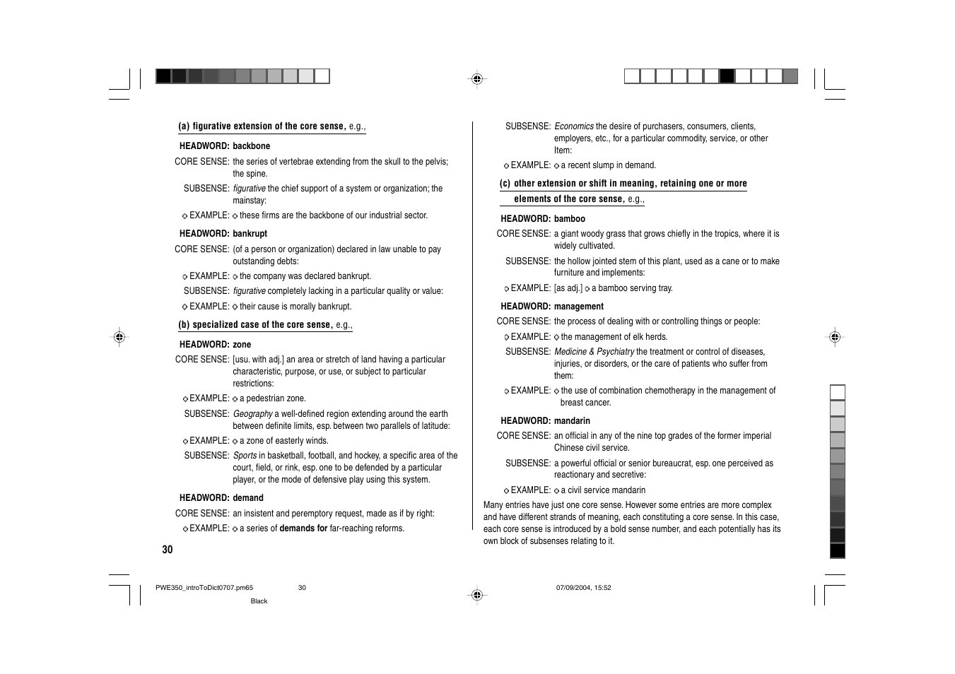 Sharp The New Oxford American Dictionary Oxford American Thesaurus of Current English ELECTRONIC DICTIONARY PW-E350 User Manual | Page 32 / 48