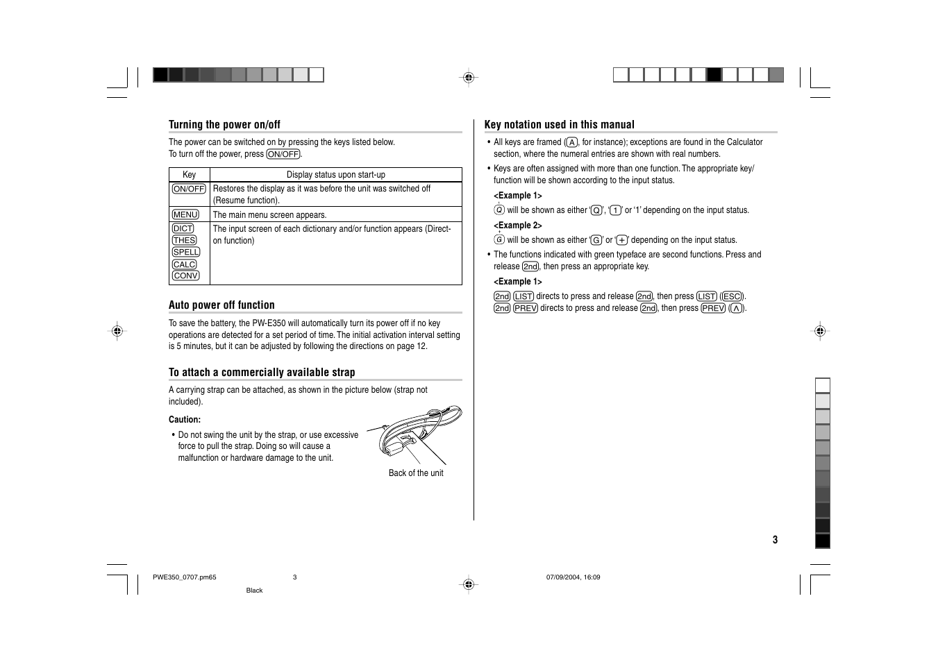 Sharp The New Oxford American Dictionary Oxford American Thesaurus of Current English ELECTRONIC DICTIONARY PW-E350 User Manual | Page 5 / 48