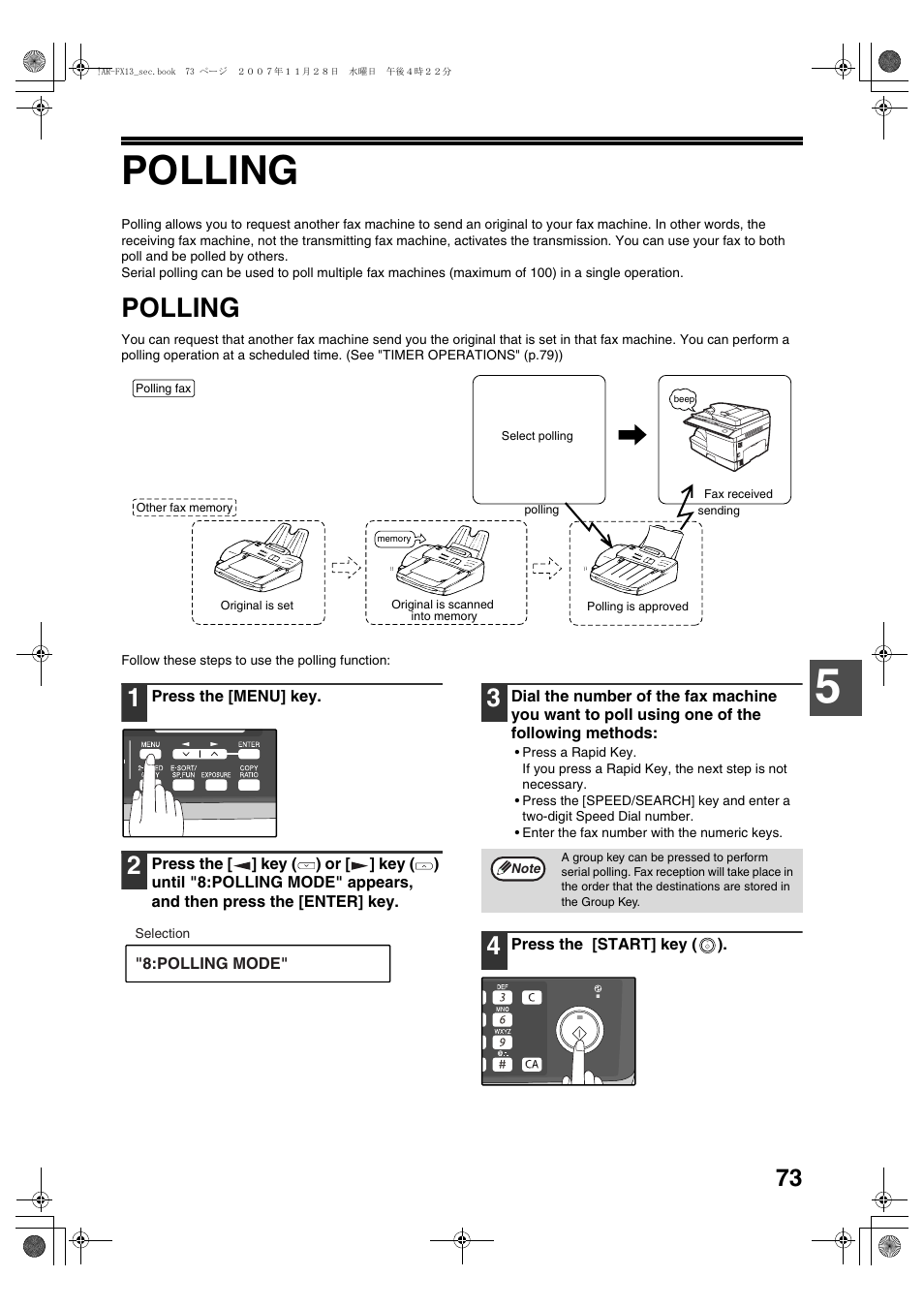 Polling | Sharp R-208S User Manual | Page 181 / 311