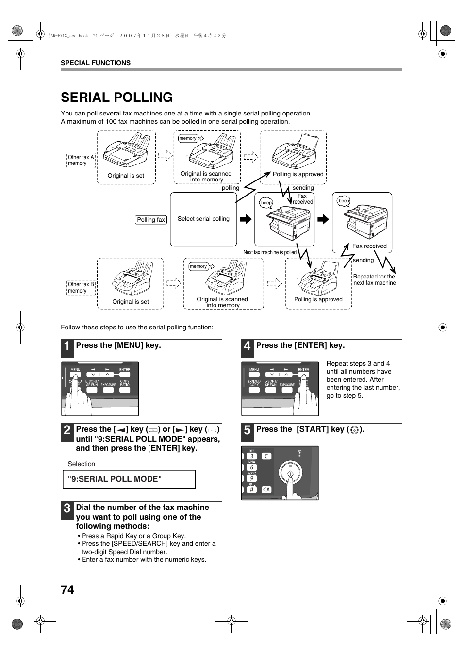 Serial polling | Sharp R-208S User Manual | Page 182 / 311