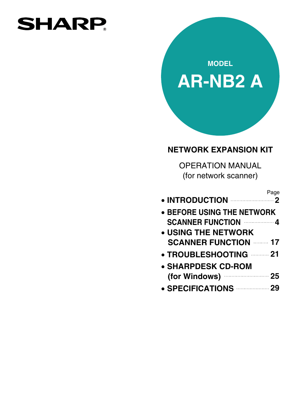 Ar-nb2 a | Sharp R-208S User Manual | Page 209 / 311