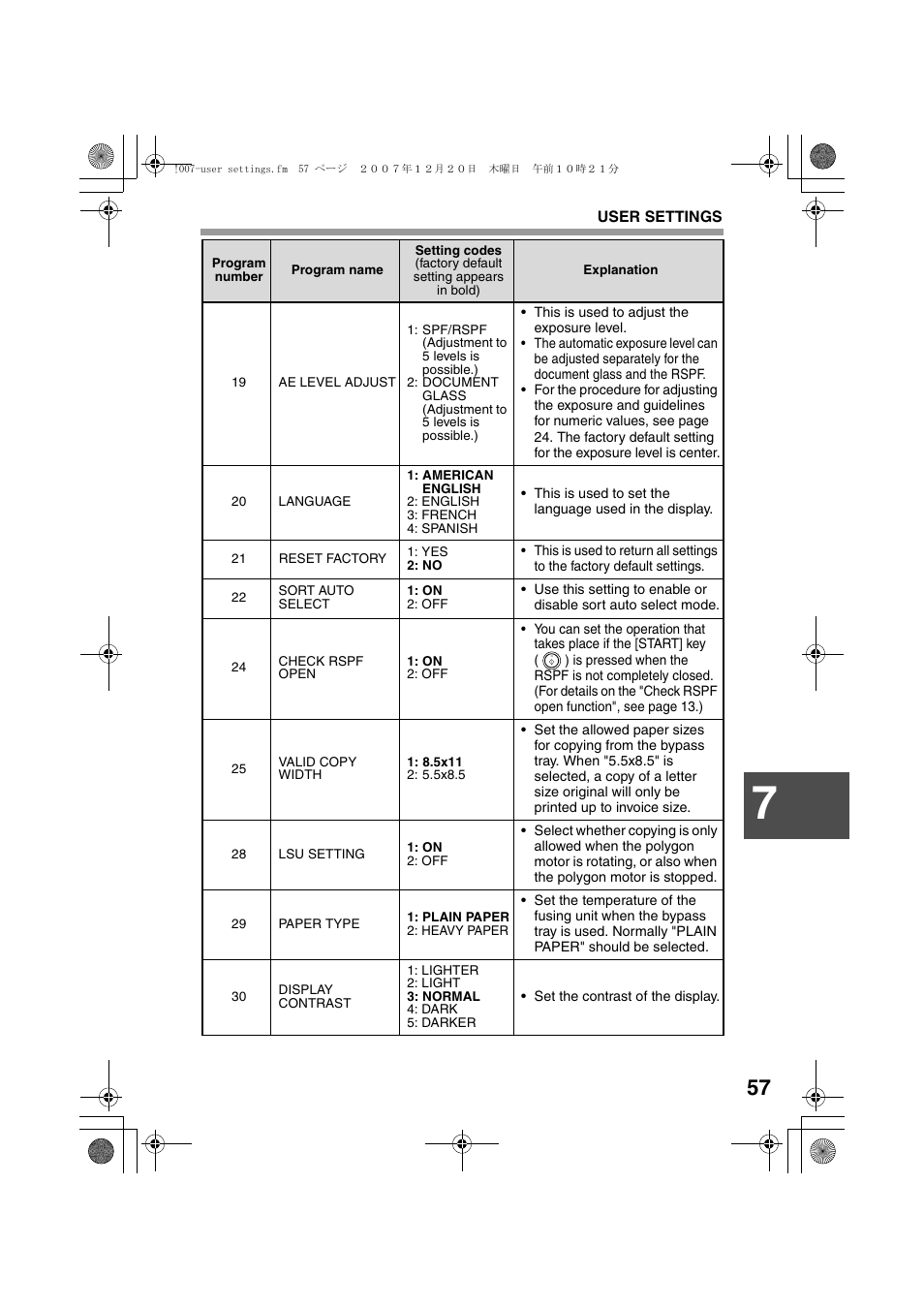 Sharp R-208S User Manual | Page 59 / 311