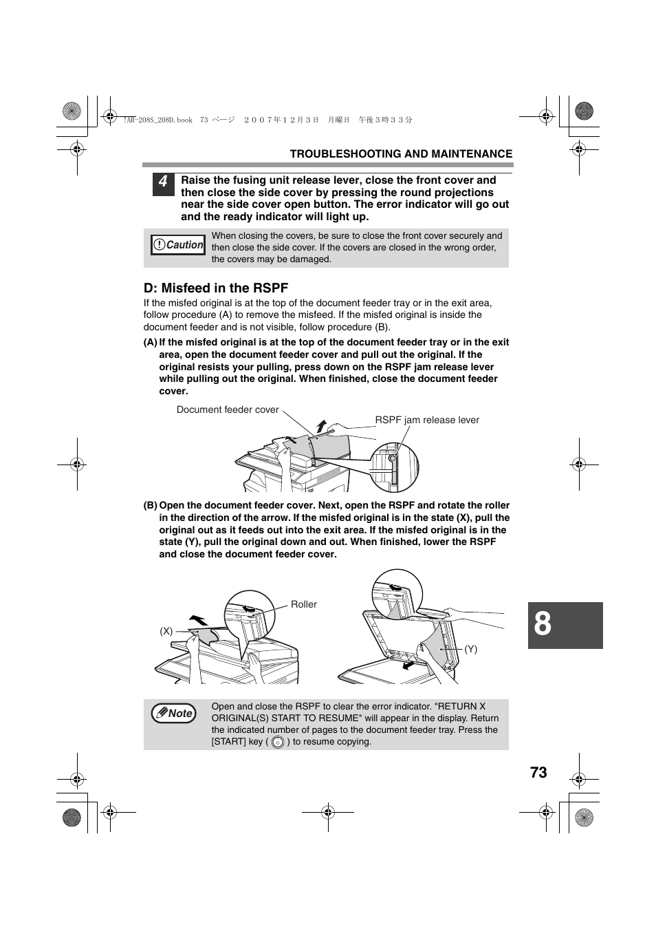 Sharp R-208S User Manual | Page 75 / 311