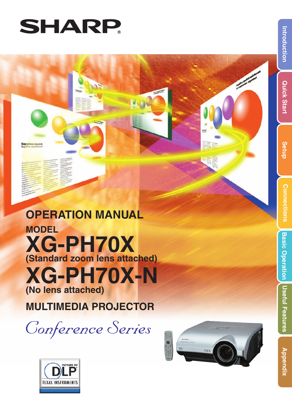 Sharp XG-PH70X User Manual | 110 pages