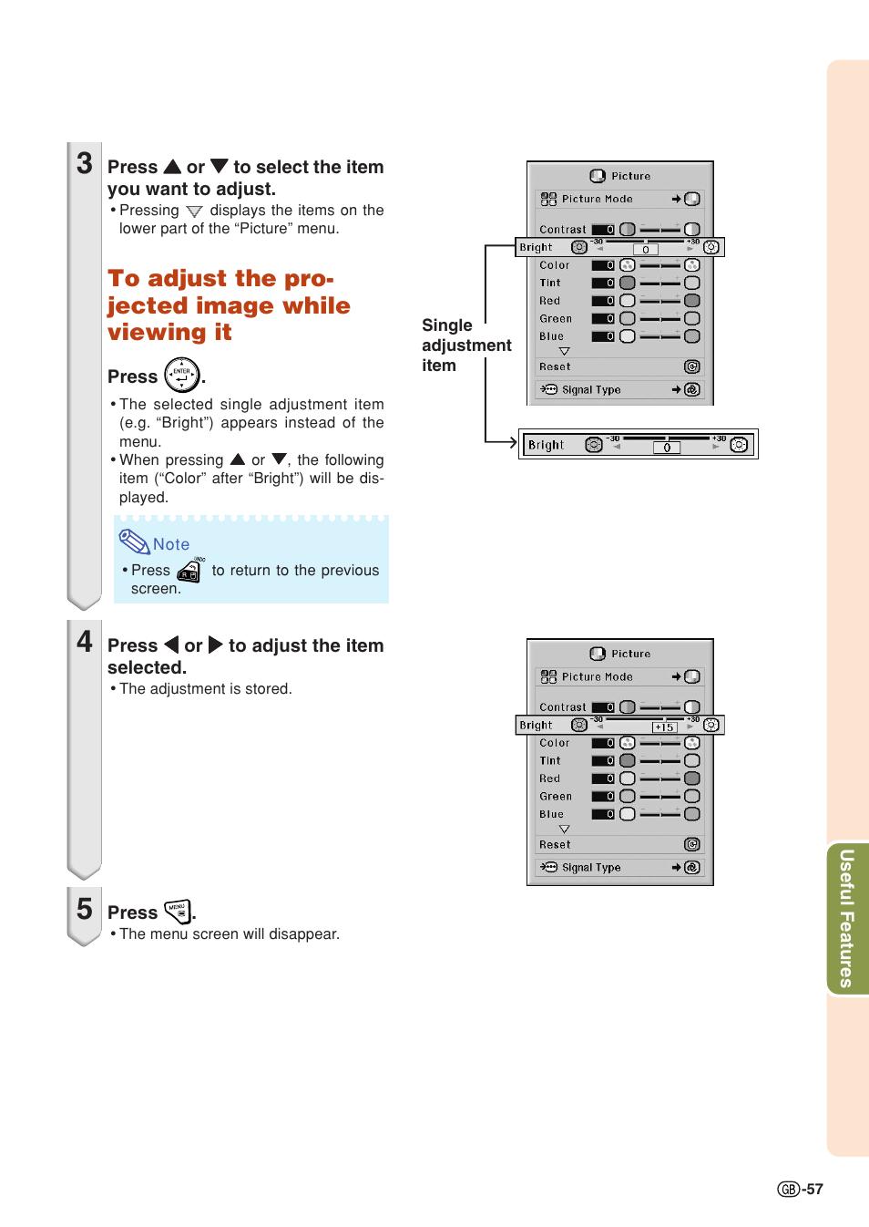 Sharp XG-PH70X User Manual | Page 59 / 110