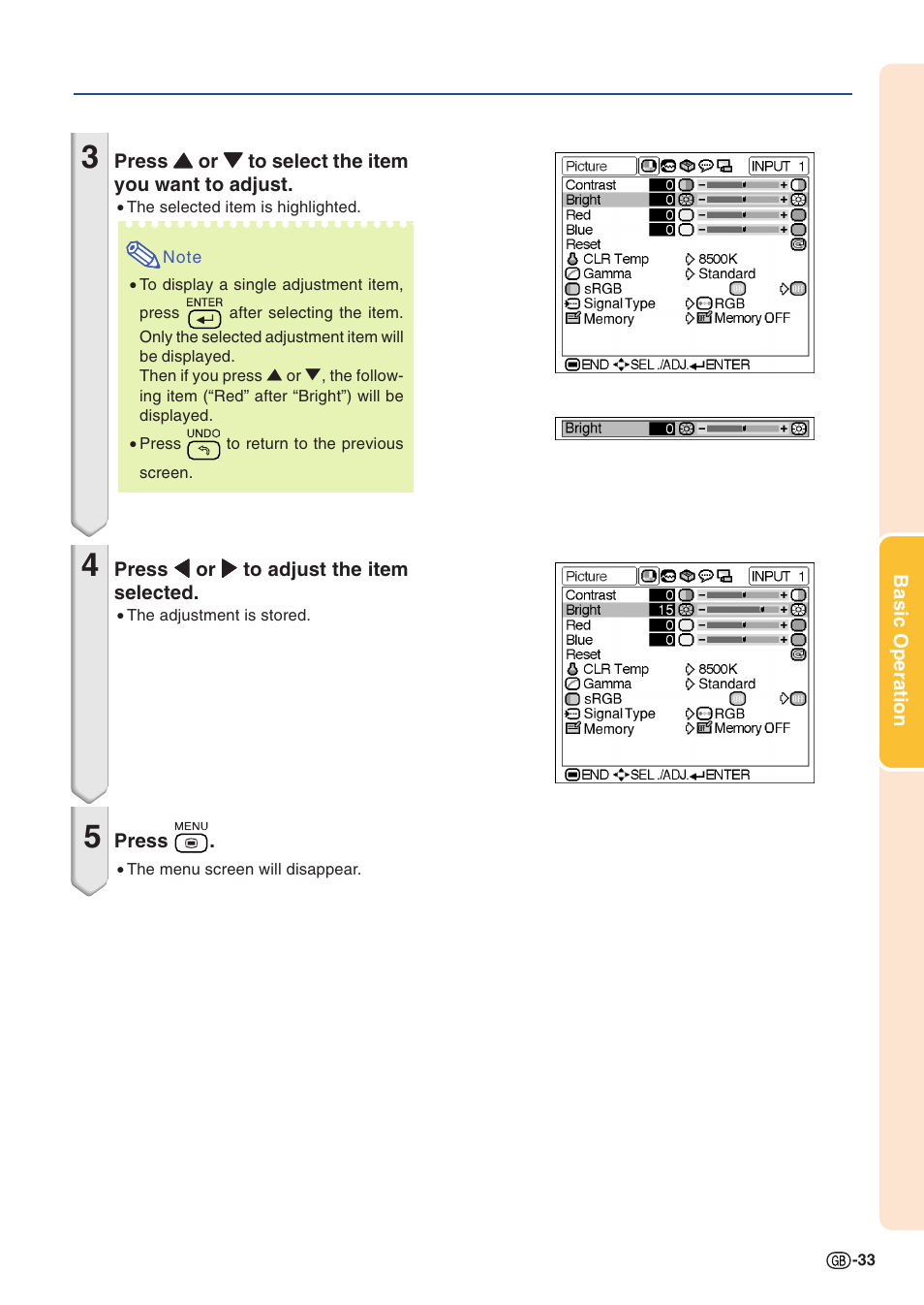 Sharp PG-A10X User Manual | Page 37 / 74