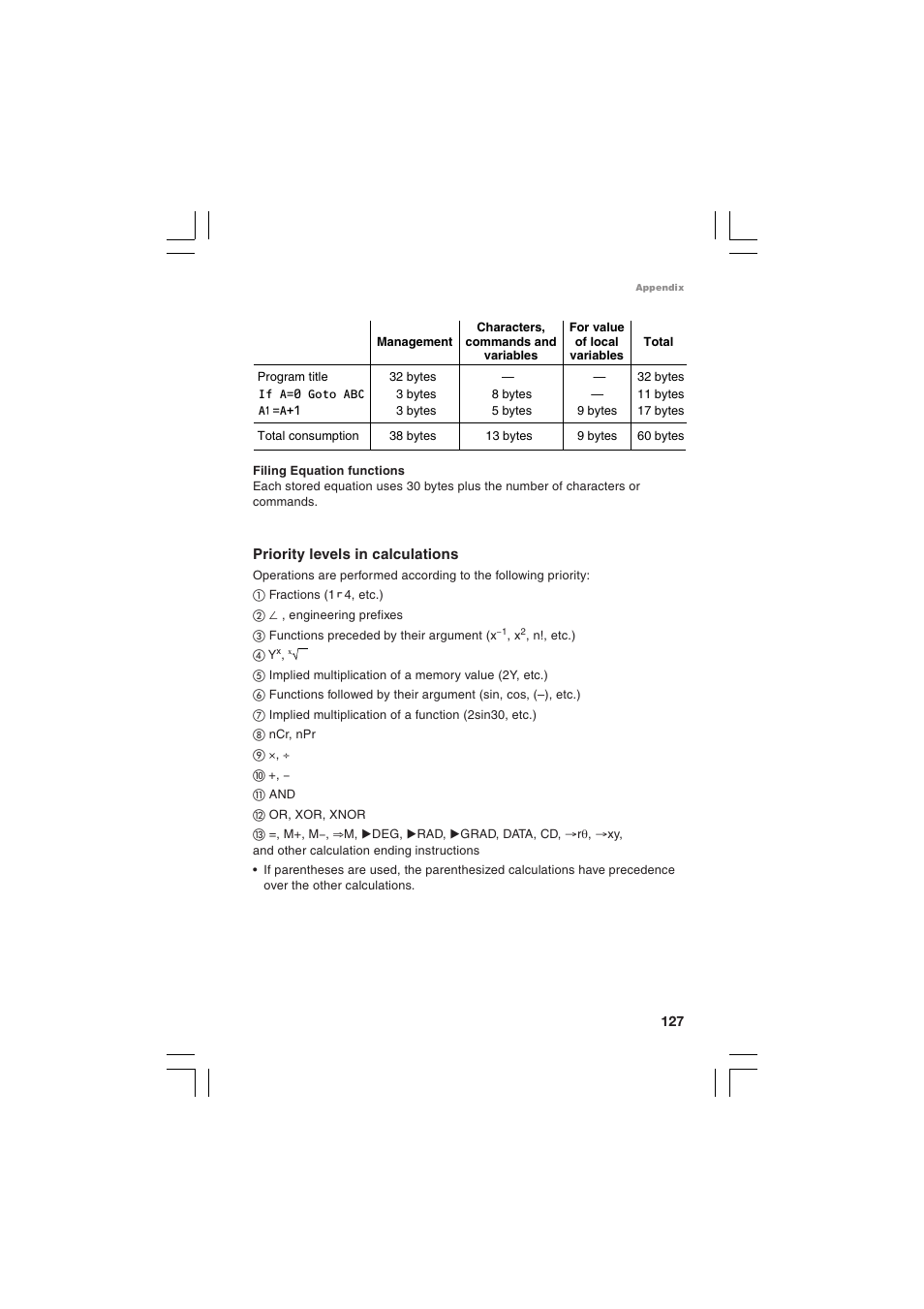 Sharp EL-5230 User Manual | Page 129 / 132