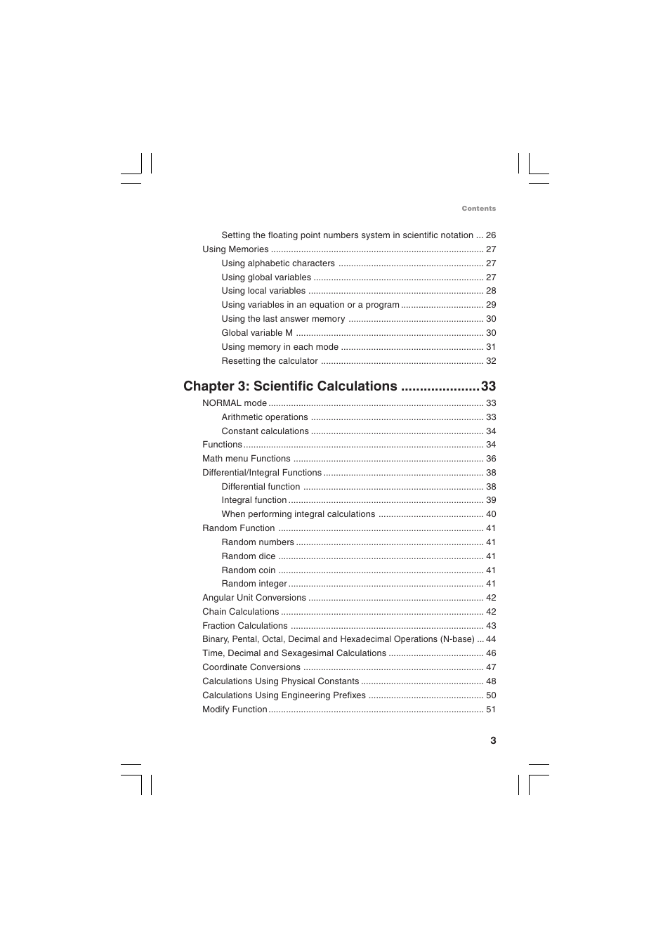 Chapter 3: scientific calculations | Sharp EL-5230 User Manual | Page 5 / 132