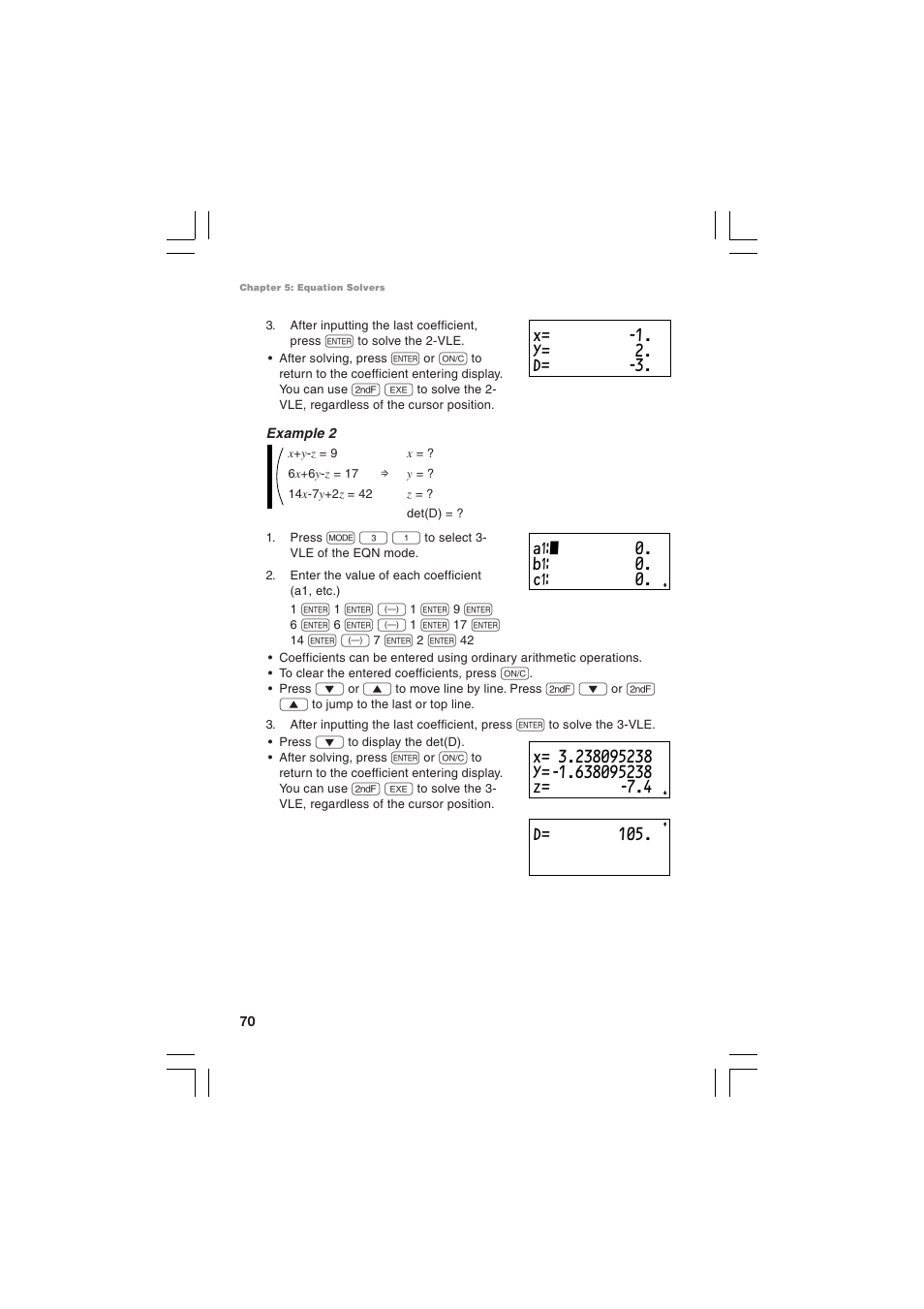 4 d= 105 | Sharp EL-5230 User Manual | Page 72 / 132