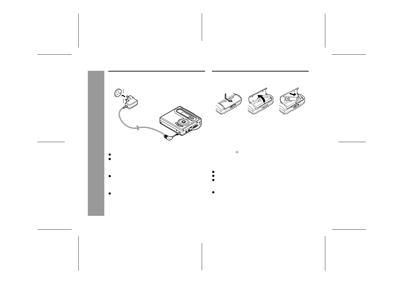 Using with the ac adaptor, Using with the alkaline battery, Po we r s our ce | Sharp IM-DR420H User Manual | Page 12 / 60