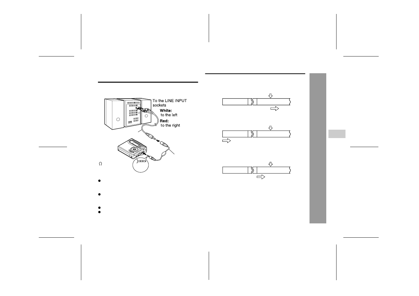 Listening through another system, Resuming auto play | Sharp IM-DR420H User Manual | Page 43 / 60