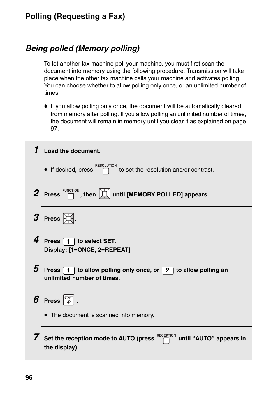 Polling (requesting a fax) | Sharp FO-IS115N User Manual | Page 101 / 165